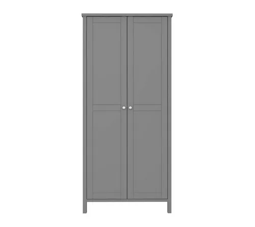 ebuy24 Kleiderschrank Tromsø 2 Türen grau in grau von ebuy24