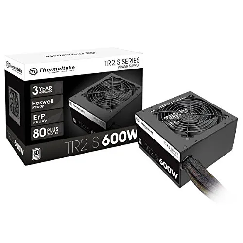 Thermaltake TR2 S 600W PC-ATX-Netzteil - 80-Plus zertifiziert, ultra-leiser 120mm Lüfter für optimale Kühlung und Energieeffizienz
