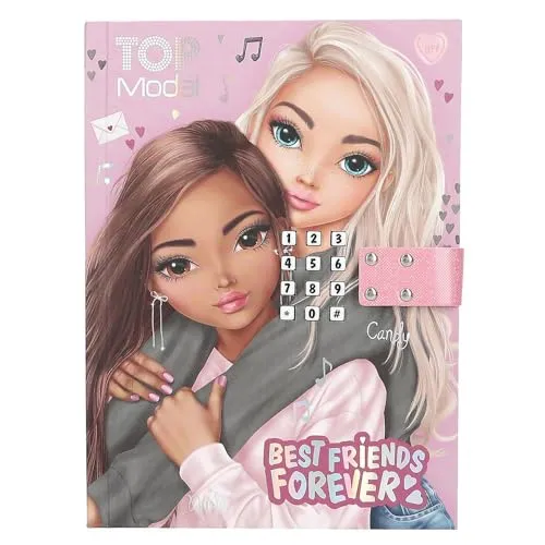 TOPModel Tagebuch mit Schloss - Geheimcode und Sound für Mädchen - Tagebuch & Poesiealbum mit 80 Seiten, sicher verschlossen durch einen Geheimcode und mit Soundfunktion, ideal für kreative Mädchen ab 6 Jahren.