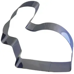 LARES Backform 6000, Hase, aus rostfreiem Edelstahl, Made in Germany silberfarben