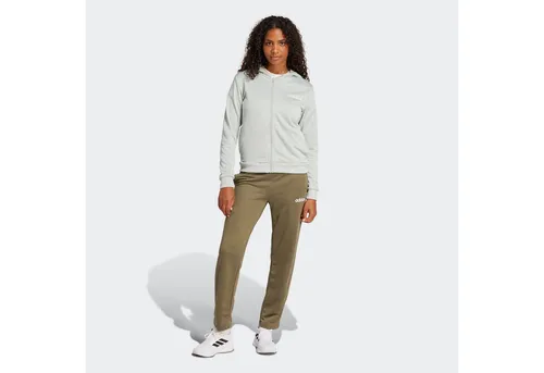 adidas Sportswear Trainingsanzug W LINEAR TS (2-tlg) - Trainingsbekleidung mit sportlichem Stil, inklusive Trainingsjacke mit Kapuze für optimalen Komfort beim Laufen.
