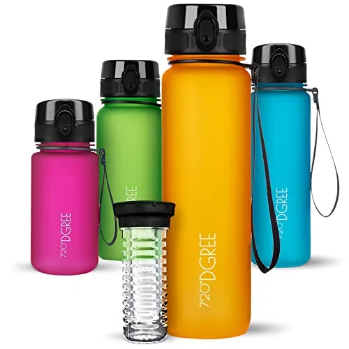 720°DGREE Trinkflasche 1l “uberBottle“ softTouch +Früchtebehälter