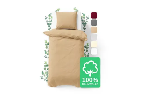 Jacobson Bettwäsche Set in beige von Jacobson