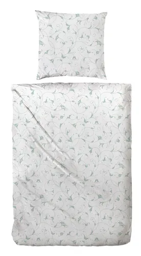 Primera Bettwäsche-Set aus Bio-Baumwolle, Crêpe Lagune von Primera