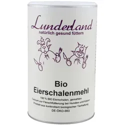 Lunderland Bio-Eierschalenmehl - Nahrungsergänzung für Hunde und Katzen, 800 Gramm, hochwertiges Ergänzungsfuttermittel für Fleischfütterung