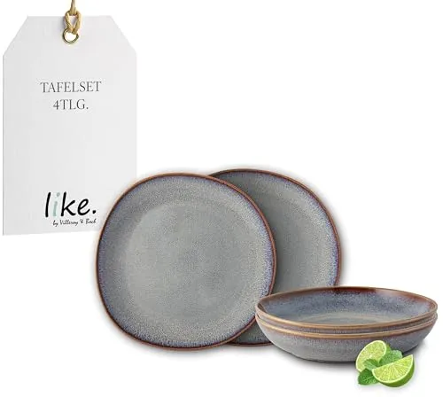 like. by Villeroy & Boch Lave beige Tafelset 4tlg von like. by Villeroy & Boch