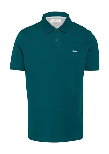 s.Oliver Poloshirt Poloshirt Kragen, Knopfleiste, kurzarm in petrol von s.Oliver