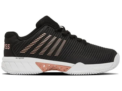 K-Swiss Hypercourt Express 2 Clay - Sandplatzcourt Tennisschuh schwarz 37,5 EU - Leichter Tennisschuh für Sandplätze, mit optimaler Dämpfung und strapazierfähigem Obermaterial für besten Komfort und Performance.