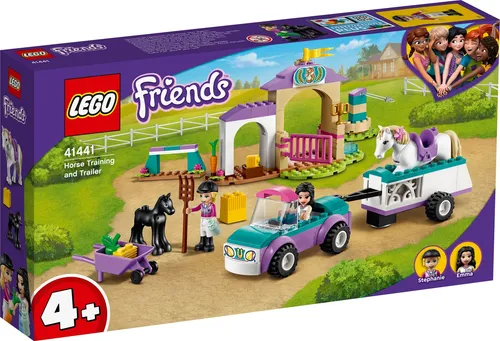 LEGO 41441 Friends Trainingskoppel und Pferdeanhänger