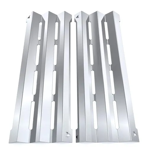 tuning-art Grillerweiterung GA21 Brennerabdeckung Set aus Edelstahl für Napoleon Triumph T325 - Grillgestelle: Passgenaues Brennerabdeckung Set aus hochwertigem V2A Edelstahl schützt Ihre Brenner vor Fett und sorgt für gleichmäßige Wärmeverteilung. Einfache Installation und stylisches Bullendesign!