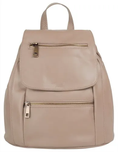 Samantha Look City-Rucksack Damen 017743 rosa - Stylischer Rucksack für Damen, aus 100 % Rindleder, ideal für Citytrips. Mit vielen Fächern für schnellen Zugriff und verstärktem Boden für Stabilität.