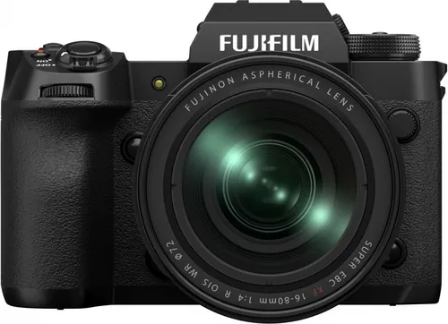 FUJI X-H2 schwarz Kit mit XF 16-80mm - 26,1 Mio Pixel, superschnelle Serienaufnahmen bis zu 40 Bilder/s, ideal für kreative Fotografie
