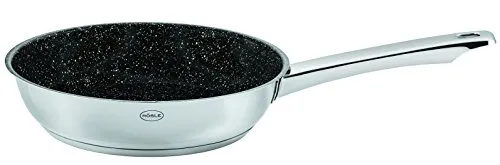 RÖSLE Moments Pfannen-Set 20, 24, 28 cm - 3-teiliges Pfannen-Set aus hochwertigem Edelstahl mit ProPlex Antihaftbeschichtung, spülmaschinengeeignet und hitzebeständig bis 260 °C - ideal für gesunde und mühelose Zubereitung.
