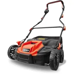 FUXTEC Elektro-Vertikutierer FX-EV360 – 1500 Watt Power für deinen Rasen - Vertikutierer mit 1500 Watt Leistung, 36 cm Arbeitsbreite und 5-stufiger Arbeitstiefeneinstellung. Entfernt effektiv Moos und Rasenfilz für einen gesunden, grünen Rasen!