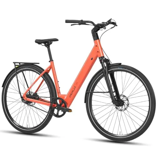 DERUIZ Turmali Comfort E-Bike Tiefeinsteiger mit 250W Motor