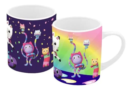 GEDALABELS Farbwechseltasse Gabby's Dollhouse 250ml in lila von Gedalabels