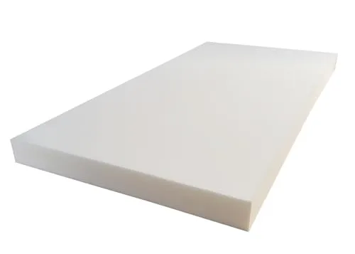 All4All Schaumstoffplatte 90x200x8 - Schaumstoff - Matratze mittelhart T25 - Schuamstoffmatratze - Topper -Schaumstoffzuschnitt - Polster Auflage - Weiß - Verschiedene Größe