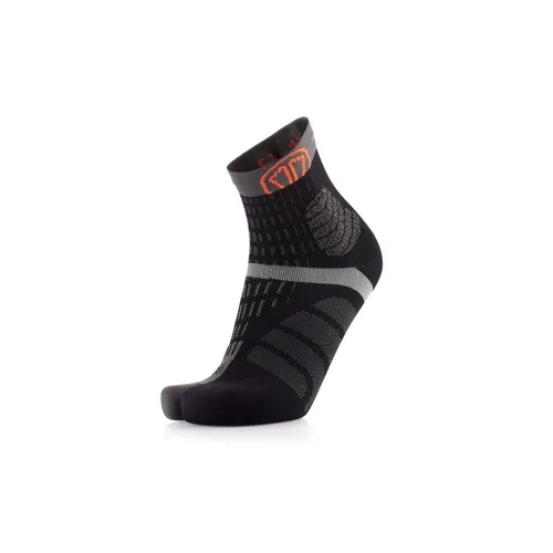 Sidas T-free Trail Socken schwarz/grau (048) 44 - Laufsocken für Trail-Lauf und Speed Hiking, mit innovativer T-Free-Technologie für mehr Komfort und Stabilität, atmungsaktiv und geruchshemmend.
