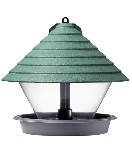 Dehner Vogelhaus Natura Futterampel Guayana, Ø 27 cm in grün von DEHN