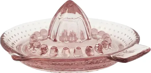 Greengate Alice Glas Zitruspresse Pale Pink 16 cm in pink von GreenGate