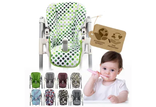 BambiniWelt by Rafael K. Hochstuhlauflage Ersatzbezug Sitzkissen kompatibel mit PEG PEREGO Prima Pappa Diner, für Kinderhochstuhl