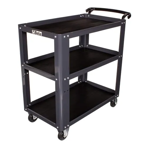 Beta C51 G Werkzeugwagen - Mobiler Werkstatt Rollcontainer - Werkzeugschränke mit viel Platz und rutschfesten Einlegeböden. Hohe Stabilität durch 4 mobile Räder, ideal für die Werkstatt!