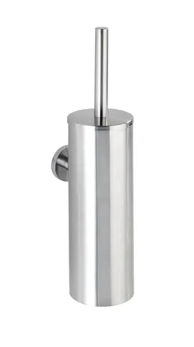WC-Garnitur geschlossen Bosio Edelstahl matt - WC-Bürsten & Halter, eleganter und hygienischer Toilettenbürstenhalter aus rostfreiem Edelstahl, ideal für Bad und Gäste-WC.