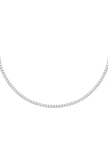 CHRIST Damen-Kette 925er Silber mit recyceltem Zirkonia - Elegante Kette aus 925er Silber, ideal für jeden Anlass und umweltfreundlich durch recycelte Materialien.