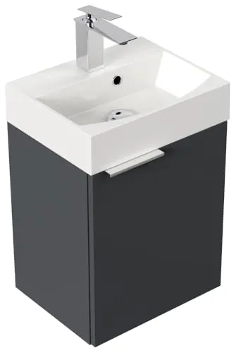 Magnolia Home Gäste WC Badmöbel Kubus Slimline 40cm