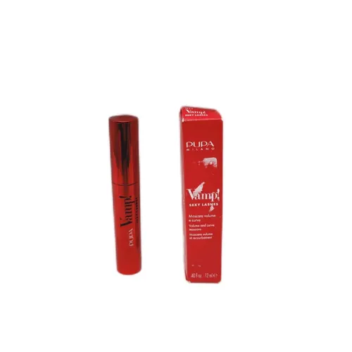 Pupa Milano Vamp Sexy Lashes Mascara Volume 112 – 14ml - Schwarze Wimperntusche für intensives Volumen, sorgt für einen verführerischen Augenaufschlag und ist ideal für den täglichen Gebrauch.