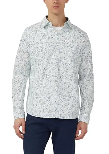 Produktbild s.Oliver Slim Fit Langarmhemd mit All-over-Print
