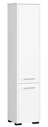 Home Collective Badezimmerschrank mit 2 Türen und 4 Einlegeböden - Hoch- & Midischränke fürs Bad, aus 16 mm abriebfester Laminatplatte für Langlebigkeit und stilvolles Design, ideal für organisiertes Aufbewahren im Badezimmer.