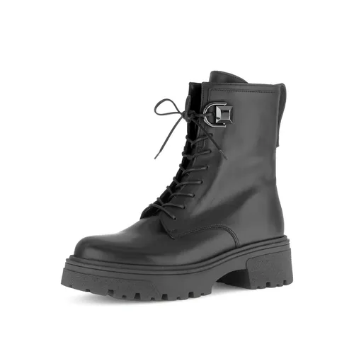 Gabor Damen Chelsea Boots - Elegante Stiefeletten für jeden Anlass - Stilvolle Chelsea Boots aus hochwertigem Lack mit flacher Sohle und bequemem Flauschfutter. Perfekt für den Übergang, bieten diese Boots sowohl Komfort als auch modischen Chic.