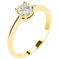 Valeria Damenring 89125308 aus 585er Gelbgold von Christ