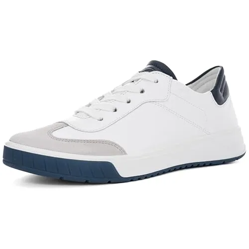 ara Damen ROM Sneaker, Pebble, Weiss, Blau, 40 EU - Damen-Sneaker mit Wechselfußbett und High Soft Bamboo für optimalen Tragekomfort und Unterstützung den ganzen Tag.