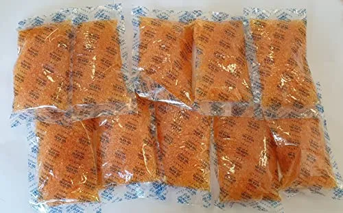 Beutel mit je 100g Silica Gel mit Farbindikator Silicagel, Silika Gel, Silikagel, Trockenmittel 10