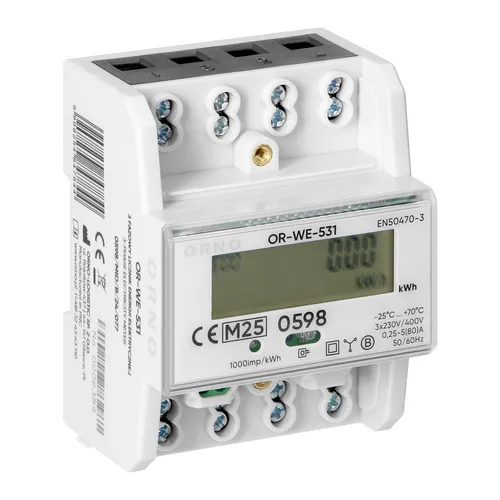 NEU Stromzähler OR-WE-531 80 A MID-konform Hutschiene 3-Phasen