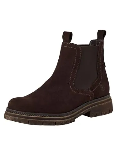 Tamaris Damen Stiefel Leder braun 40 - Wanderschuhe mit weichem Touchit-Fußbett für individuellen Komfort und modernem Blockabsatz von 40 mm – ideal für stilvolle Herbst- und Winterlooks.