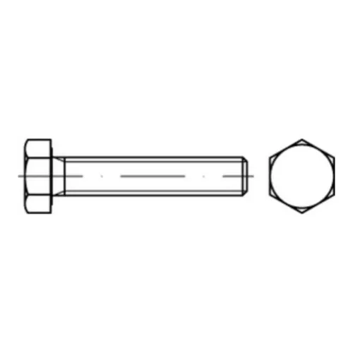 Bufab Sechskantschraube ISO 4017 VG M 36 x 50 - 10.9 galvanisch verzinkt - Hochwertige Sechskantschraube, ideal für robuste Anwendungen, 5 Stück pro Packung, beständig und langlebig.