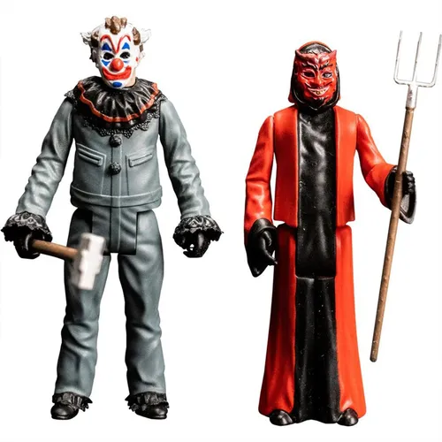 Trick Or Treat Studios Eli Roth's Haunt Devil & Clown Action Figures - Action- & Spielfiguren, detailgetreue Nachbildung aus dem Horrorfilm für Sammler und Fans ab 18 Jahren