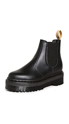 Dr. Martens Vegan Felix Plateau Stiefel Schwarz - 41 EU - Wanderschuhe für Damen mit 5.4 cm Absatzhöhe, ideal für Berufskleidung und umweltbewusste Mode. Hergestellt aus veganen Materialien für einen nachhaltigen Look.