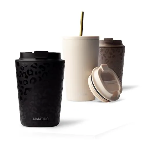 MAMEIDO Thermobecher aus Edelstahl – doppelwandig isoliert, auslaufsicher - Der MAMEIDO Thermobecher bietet stilvolles Trinken unterwegs. Mit 350ml, 470ml, 700ml & 1200ml für jeden Bedarf. Hochwertiger Edelstahl hält Getränke lange warm oder kühl – ideal für Arbeit und Freizeit.