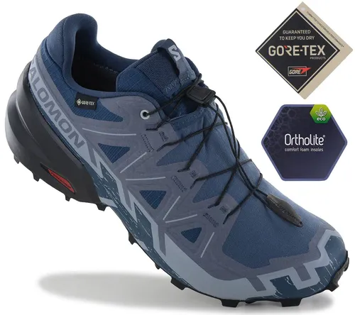 Salomon Herren Speedcross 6 GTX lila 49.3 in blau von Salomon