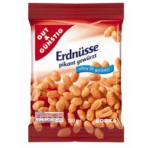 Gut & Günstig Erdnüsse pikant gewürzt 150g