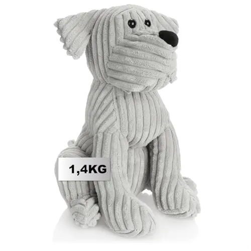COM-FOUR® Türstopper - schwerer Türhalter - süßes Hundedesign - funktionelles Wohnaccessoire - Stopper für Fenster und Türen, optimal bei Durchzug (Hund Buddy)