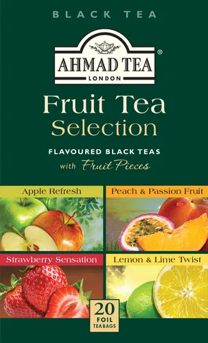 AHMAD TEA Fruit Selection ist aus 4 verschiedene Sorten an Früchte-Tee Fruitytea