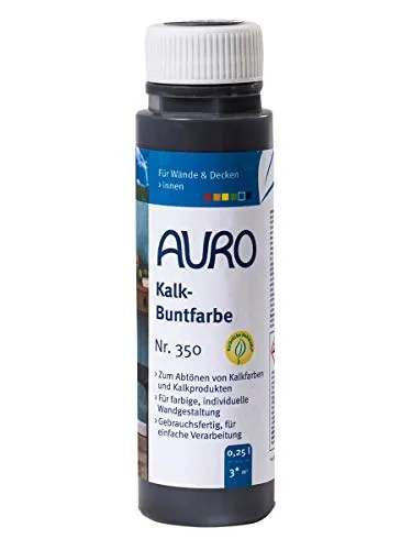 AURO Kalk-Buntfarbe Anthracite 250 ml Flasche Matt Innen