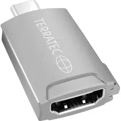 TERRATEC 306704 - USB-C zu HDMI Adapter 4K - USB-Grafiklösungen für hochauflösende Bildübertragung, unterstützt 4K@30Hz und kompatibel mit Mac OS, Windows und ChromeOS.
