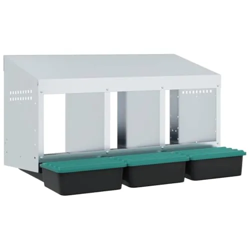 vidaXL Hühner-Nistkasten 3 Fächer