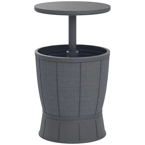 Outsunny 3-in-1 Gartentisch mit Stauraum
